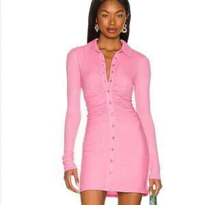 Revolve Lovers and Friends Baby Pink, Long Sleeve, Mini Dress Pink | Size: S
